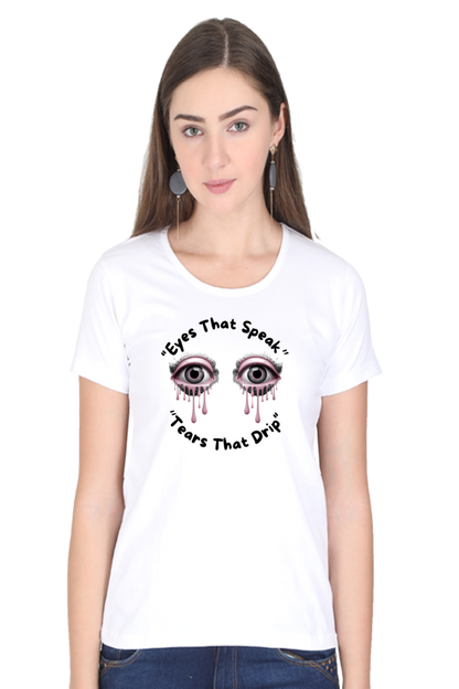 Round Neck Printed T-Shirt for Women