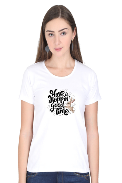 Round Neck Printed T-Shirt for Women