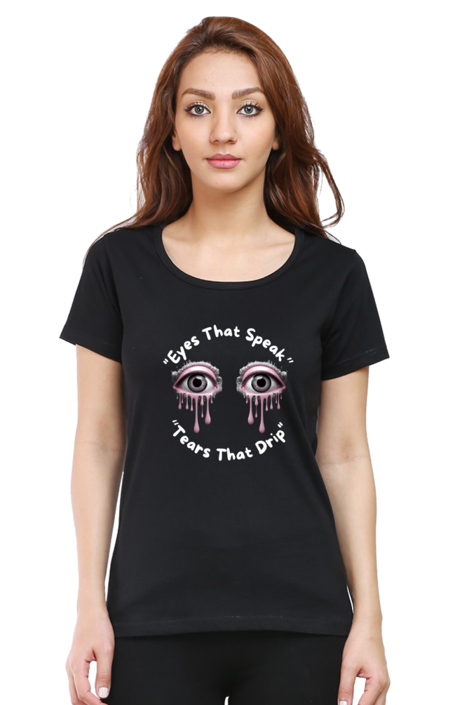 Round Neck Printed T-Shirt for Women