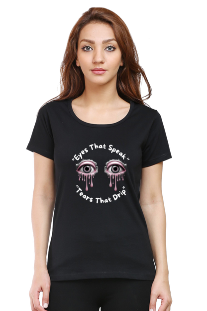 Round Neck Printed T-Shirt for Women