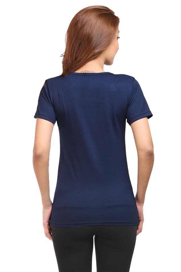 Round Neck Printed T-Shirt for Women