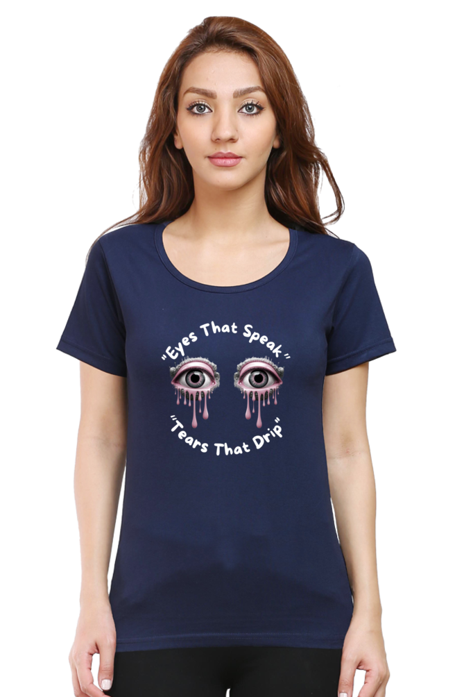 Round Neck Printed T-Shirt for Women