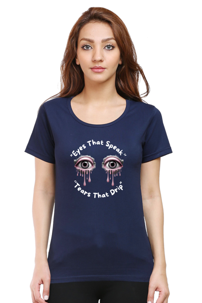 Round Neck Printed T-Shirt for Women