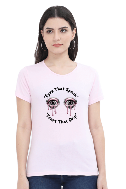 Round Neck Printed T-Shirt for Women