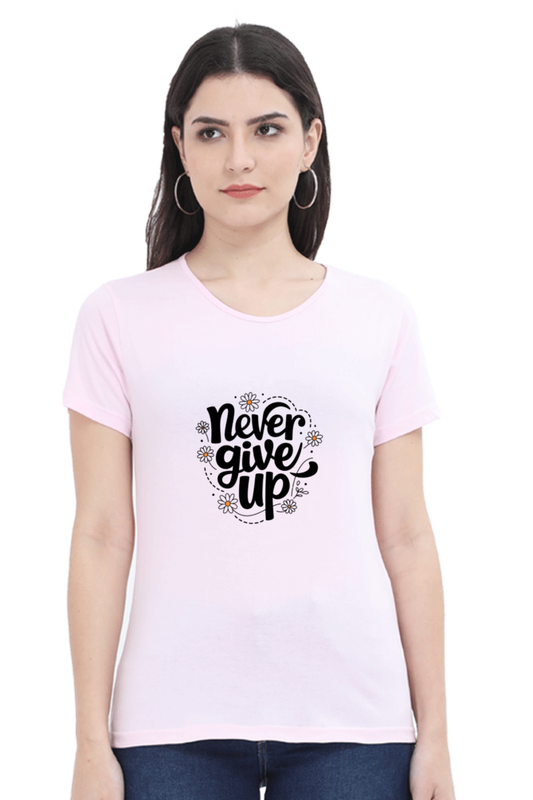 Round Neck Printed T-Shirt for Women