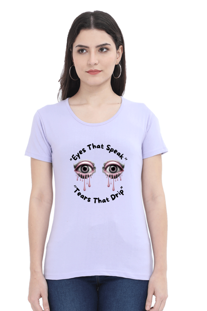 Round Neck Printed T-Shirt for Women