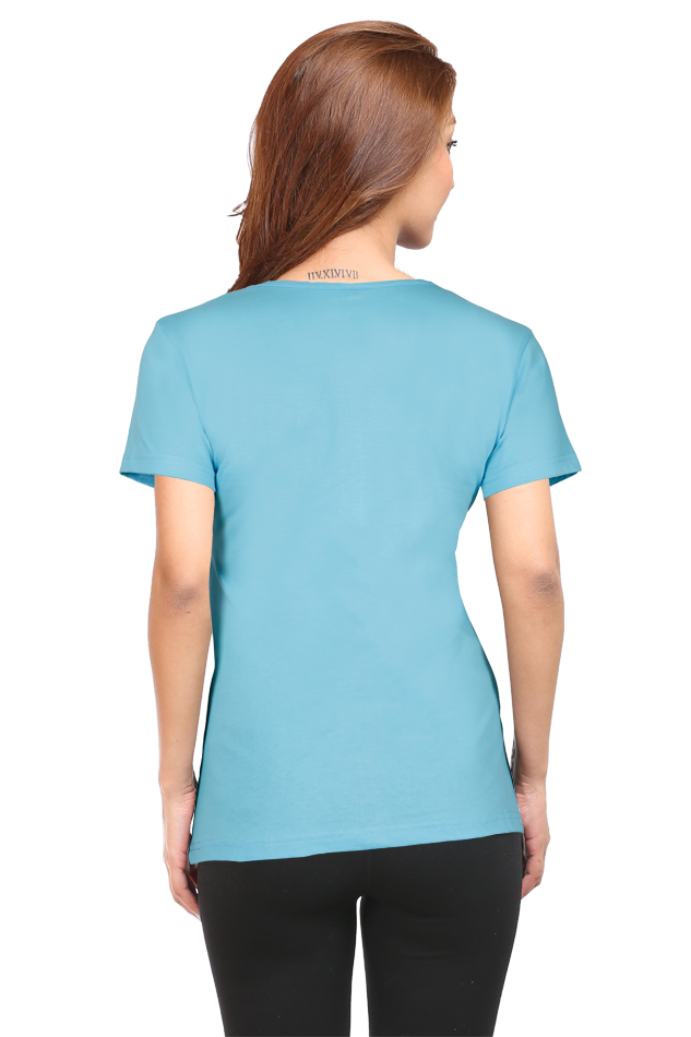 Round Neck Printed T-Shirt for Women